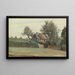 Achicourt niedaleko Arras, chatki w drzewach - Jean-Baptiste-Camille Corot — oprawiony obraz na ścianie