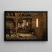 Wnętrza stodoły - Jean-Baptiste-Camille Corot — oprawiony obraz na ścianie