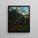 Bosquet d’arbres parmi les rochers, Civita Castellana - Jean - Baptiste Camille Corot — oprawiony obraz na ścianie