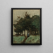 Boulogne-sur-Mer, droga w wąwozie pod drzewami, Corot — oprawiona reprodukcja