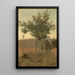 Bukiet drzew z efektem zmierzchu - Jean-Baptiste-Camille Corot — oprawiony obraz na ścianie