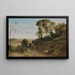 Kampania neapolitańska - Jean-Baptiste-Camille Corot — oprawiony obraz na ścianie
