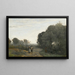 Chaville rano na wiosnę - Jean-Baptiste-Camille Corot — oprawiony obraz na ścianie