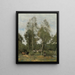 Jasna Polana w Lesie Pierre Aux Evaux w pobliżu Château-Thierry - Jean-Baptiste-Camille Corot — oprawiony obraz na ścianie