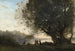 Taniec pod drzewami nad brzegiem jeziora - Jean-Baptiste-Camille Corot — widok dzieła