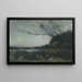 Efekt wieczoru - Jean-Baptiste-Camille Corot — oprawiony obraz na ścianie