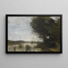 En plein marais - Jean-Baptiste-Camille Corot — oprawiony obraz na ścianie
