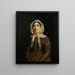 Kobieta w koronkowym czepku - Jean-Baptiste-Camille Corot — oprawiony obraz na ścianie