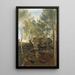 Fontainebleau Pins i brzozy na skałach - Jean-Baptiste-Camille Corot — oprawiony obraz na ścianie