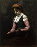 Dziewczyna z mandoliną - Jean-Baptiste-Camille Corot — widok dzieła