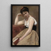 Przerwana lektura - Jean-Baptiste-Camille Corot — oprawiony obraz na ścianie