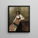 Kobieta włoska La Morieri - Jean-Baptiste-Camille Corot — oprawiony obraz na ścianie