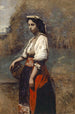 Kobieta włoska przy studni - Jean-Baptiste-Camille Corot — widok dzieła