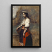 Kobieta włoska przy studni - Jean-Baptiste-Camille Corot — oprawiony obraz na ścianie