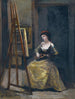 Młoda kobieta grająca na mandolinie - Jean-Baptiste-Camille Corot — widok dzieła