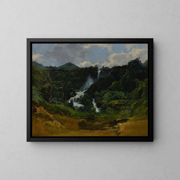 La Cascade de Terni - Jean-Baptiste-Camille Corot — oprawiony obraz na ścianie