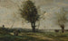 La Rencontre au bord du chemin - Jean-Baptiste-Camille Corot — widok dzieła