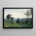 Poranne spotkanie na wzgórzach Sèvres - Jean-Baptiste-Camille Corot — oprawiony obraz na ścianie