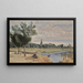La Rochelle L'Abreuvoir Widok zbliżony do murów z wieżą Lanterne - Jean-Baptiste-Camille Corot — oprawiony obraz na ścianie