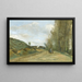 La Route de Gouvieux près de Chantilly - Jean-Baptiste-Camille Corot — oprawiony obraz na ścianie