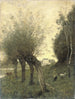 pejzaż z wierzbami têtards - Jean-Baptiste-Camille Corot — widok dzieła