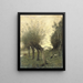 pejzaż z wierzbami têtards - Jean-Baptiste-Camille Corot — oprawiony obraz na ścianie