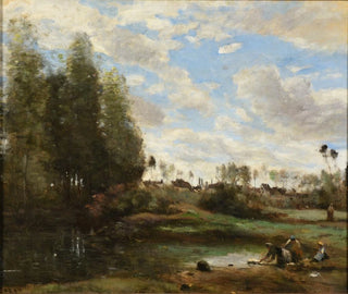 JeanBaptisteCamille Corot - Laveuses au bord de leau.webp
