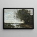 Le bateau chargé de foin - Jean-Baptiste-Camille Corot — oprawiony obraz na ścianie
