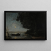 Jezioro, efekt nocny - Jean-Baptiste-Camille Corot — oprawiony obraz na ścianie