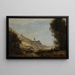 Le vallon au cavalier - Jean-Baptiste-Camille Corot — oprawiony obraz na ścianie