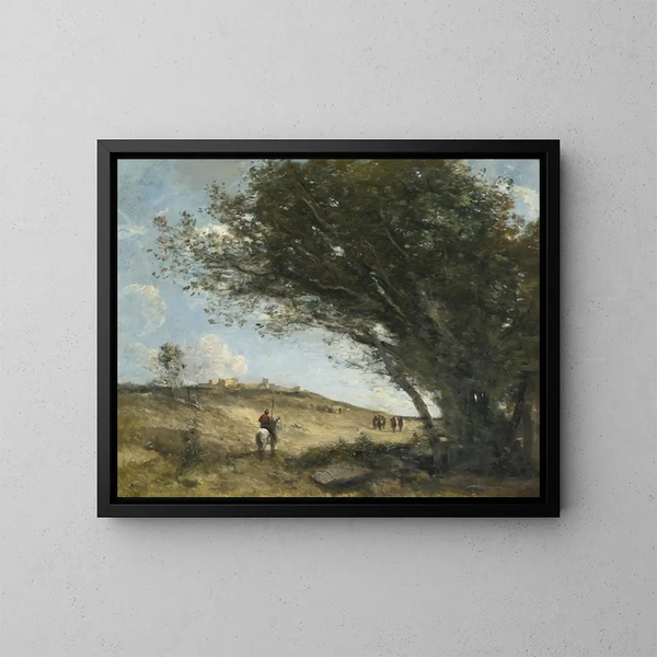 Les Gaulois - Jean-Baptiste-Camille Corot — oprawiony obraz na ścianie
