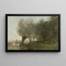 Les Saules à la Pointe de l'Île - Jean-Baptiste-Camille Corot — oprawiony obraz na ścianie