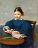 Mała dziewczynka z lalką - Jean-Baptiste-Camille Corot — widok dzieła