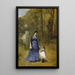 Madame Stumpf i jej córki - Jean-Baptiste-Camille Corot — oprawiony obraz na ścianie