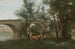Mantes Brzegi Sekwany u podnóża mostu - Jean-Baptiste-Camille Corot — widok dzieła