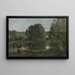 Marcoussis La Mare aux Vaches - Jean-Baptiste-Camille Corot — oprawiony obraz na ścianie