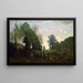 Mglisty poranek - Jean-Baptiste-Camille Corot — oprawiony obraz na ścianie
