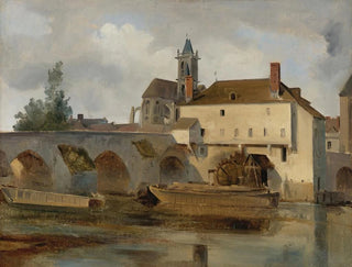 JeanBaptisteCamille Corot - Moret Sur Loing Le Pont Et Leglise.webp