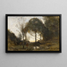 Nimfy i fauny - Jean-Baptiste-Camille Corot — oprawiony obraz na ścianie