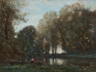JeanBaptisteCamille Corot - Pcheur amarr sur la rive verte.webp