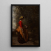 Młoda wieśniaczka przy źródle - Jean-Baptiste-Camille Corot — oprawiony obraz na ścianie