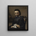 Portret młodej kobiety - Jean-Baptiste-Camille Corot — oprawiony obraz na ścianie