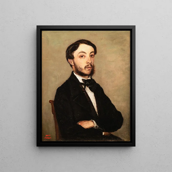 Portret Henriego Sennegona, siostrzeńca Corota - Jean-Baptiste-Camille Corot — oprawiony obraz na ścianie