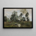 Wiosna, La Saulaie - Jean-Baptiste-Camille Corot — oprawiony obraz na ścianie