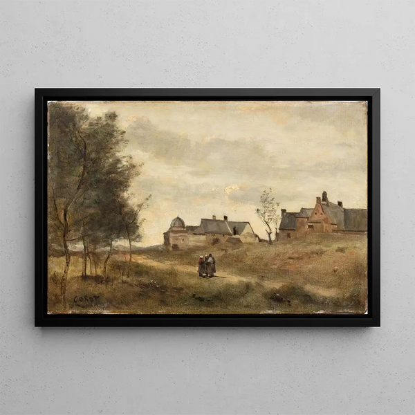 Saint-Servan - Jean-Baptiste-Camille Corot — oprawiony obraz na ścianie