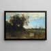 Pamiątka z wydm Dunkierki - Jean-Baptiste-Camille Corot — oprawiony obraz na ścianie