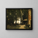 Brzegi Sekwany w Conflans - Jean-Baptiste-Camille Corot — oprawiony obraz na ścianie