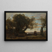 Les Bohémiens - Jean-Baptiste-Camille Corot — oprawiony obraz na ścianie
