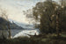 Le Batelier Amarré Souvenir d'un Lac Italien - Jean-Baptiste-Camille Corot — widok dzieła