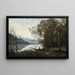 Le Batelier Amarré Souvenir d'un Lac Italien - Jean-Baptiste-Camille Corot — oprawiony obraz na ścianie